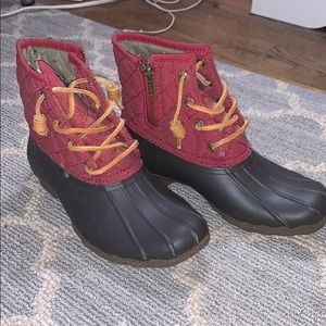 Sperry Saltwater quilted bootie